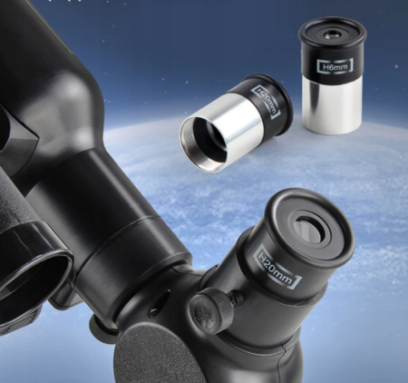 Telescop astronomic educațional pentru copii, cu trepied și două oculare (6 mm și 20 mm) [4]