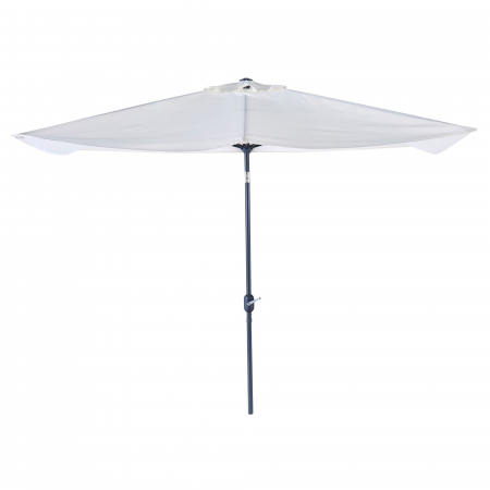 Umbrele - Umbrela terasa, de perete, aluminiu/poliester, 262 x 135 cm, H 240 cm, alb