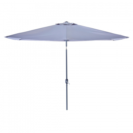 Umbrele - Umbrela terasa, de perete, aluminiu/poliester, 262 x 135 cm, H 240 cm, gri