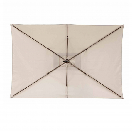 Umbrela terasa, otel/poliester, 300 x 194 cm, H 255 cm, bej [1]
