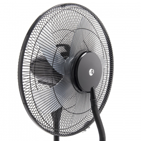 Ventilator cu picior, cu pulverizator apă, 70 W, diametru 40 cm, 3 viteze, negru [3]