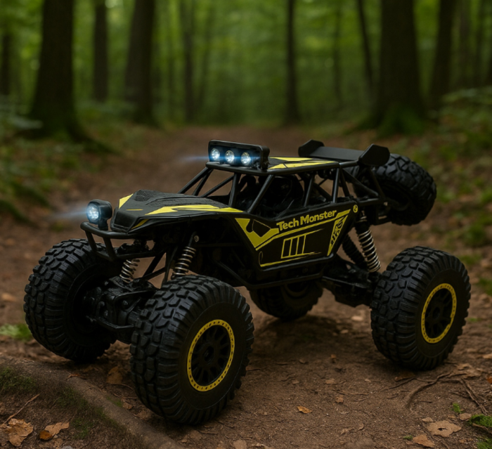 Mașină cu telecomandă RC Monster Truck 4x4, scară 1:8, cu roți uriașe și suspensie performantă [10]