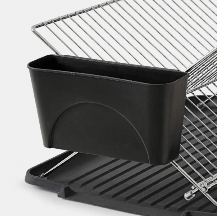 Scurgator vase chiuveta, cu suport tacamuri si tava din plastic, cromat 46 x 33 x 21 [4]