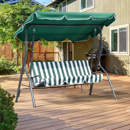 Balansoar de gradina PRESTIGE, verde, otel, 178 x 106 x 152 cm, sarcina maxima 200 kg [1]