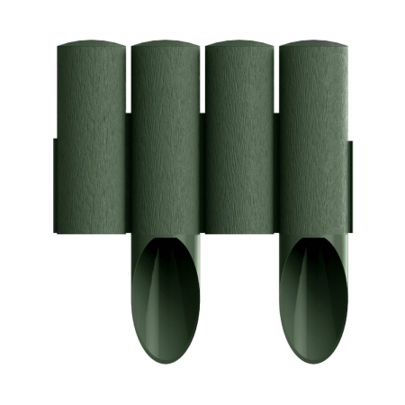 Bordură gazon - Bordura PVC, 23.5 x 5.5 x 25.5 cm, verde