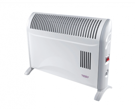 Aparate de încălzit electrice - Convector electric de podea TESY CN 204 ZF, 2000 W, 3 trepte de putere, Termostat de siguranta, Termostat reglabil, Protectie anti-inghet