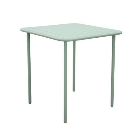 Gradina - Masa de gradina, pentru 4 persoane, otel, 70 x 70 x 73.5 cm, verde