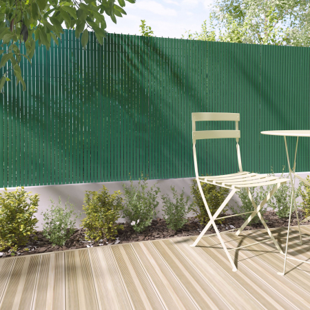 Protectie vizuala gradina si balcon, PVC, 500 x 150 cm, verde [4]