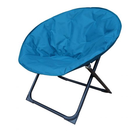 Mobilier grădină & terasă - Scaun gradina PRESTIGE II, pliabil, otel/textil, albastru
