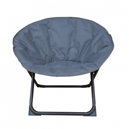 Scaun gradina PRESTIGE II, pliabil, otel/textil, gri antracit [1]