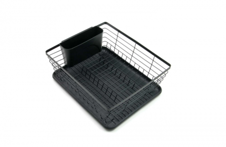 Scurgator de vase, compact, include suport tacamuri, 36 x 30 x14,5 cm, negru [4]