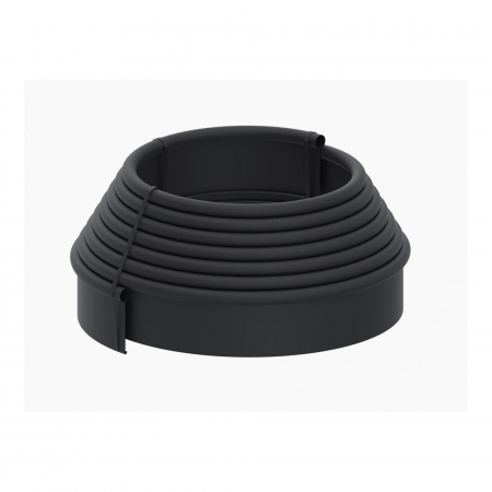 Bordură gazon - Separator gazon, polietilena, H 10 cm, L 9 m, negru