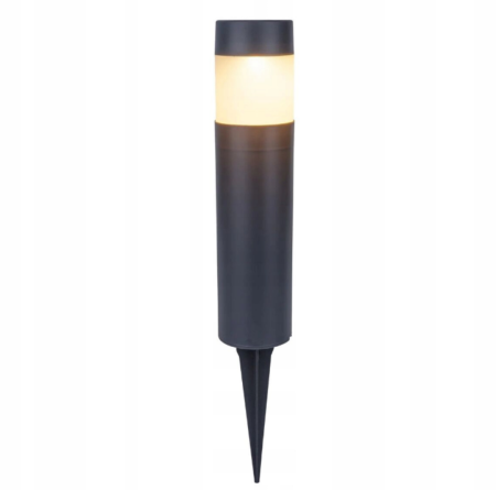 Iluminat exterior - Set 2 balize solare, lumină albă neutră 4000K, 2 lumeni, IP44, 26,5 cm (39 cm cu țăruș)