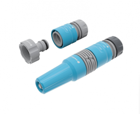 Gazon si irigatii - Set carucior si furtun gradina, CellFast, 12.5 mm x 20 m, 25 bar, include conectori racordare, duza reglabila udare