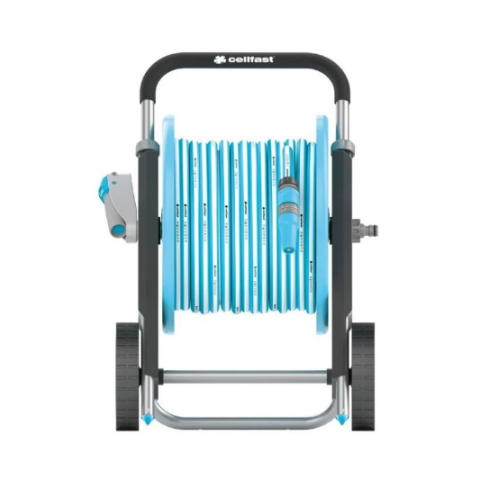 Set carucior si furtun gradina, CellFast, 12.5 mm x 20 m, 25 bar, include conectori si pistol de stropit reglabil [4]