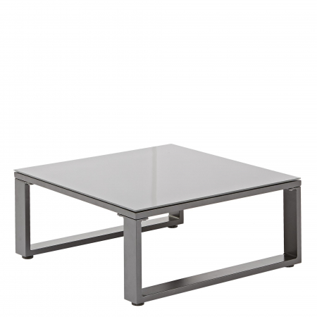 Set mobilier gradina, pentru 4 persoane, aluminiu/textil, gri [2]