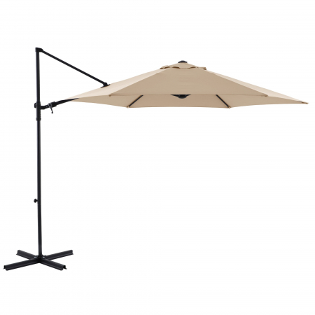Umbrele - Umbrela terasa cu brat lateral, otel/poliester, 290 x 290 cm, H 235 cm,