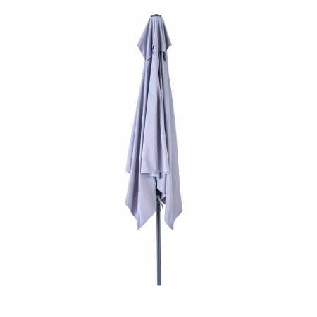 Umbrela terasa, de perete, aluminiu/poliester, 262 x 135 cm, H 240 cm, gri [1]