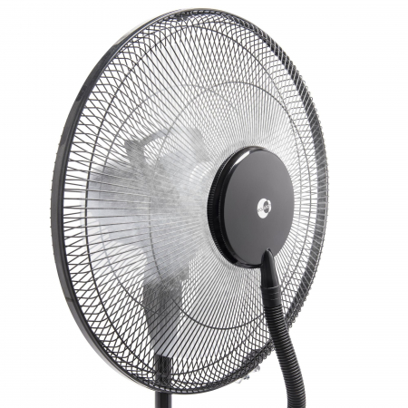 Ventilator cu picior, cu pulverizator apă, 70 W, diametru 40 cm, 3 viteze, negru [4]