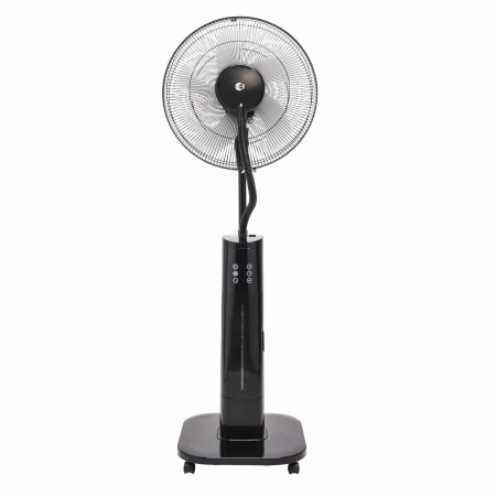 Ventilator cu picior, cu pulverizator apă, 70 W, diametru 40 cm, 3 viteze, negru [2]