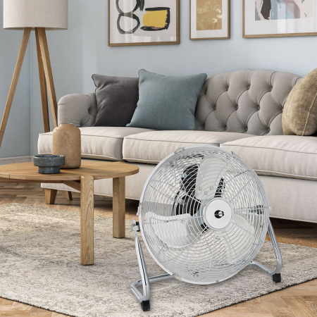 Ventilator de podea, 45 W, Ø 30 cm, 3 viteze, finisaj cromat [7]