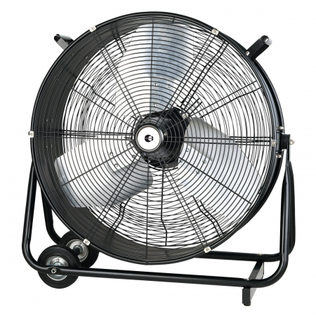 Ventilatoare de podea - Ventilator de podea, cu roți, 330 W, diametru 60 cm, 2 viteze, negr