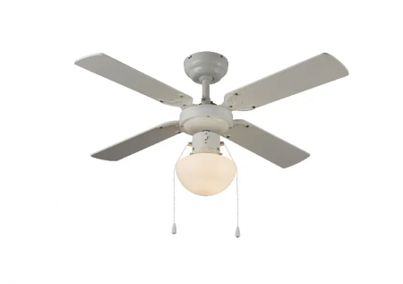 Corpuri de iluminat interior - Ventilator de tavan cu lustra, diametru 106 cm, 50W, cu dulie E27 max. 1x60W, zgomot redus, 3 trepte