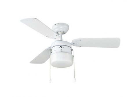 Corpuri de iluminat interior - Ventilator de tavan cu lustra, diametru 91 cm, 50W, cu dulie E27 max. 1x46W, 3 trepte de viteza