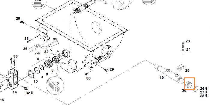 Bucsa tip nuca Putzmeister P715 cod 242735007 [3]