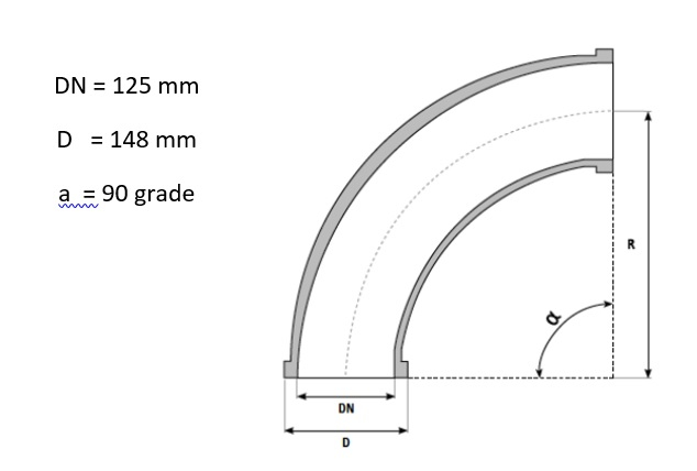 Cot 90 grade DN125 [6]