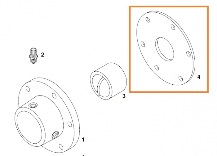 Garnitura malaxor cuva Putzmeister P715 cod 242574006 [2]
