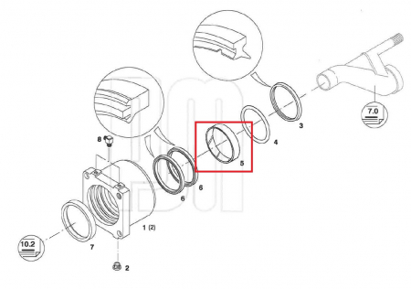 Banda ghidare D220x225x24,5 [1]