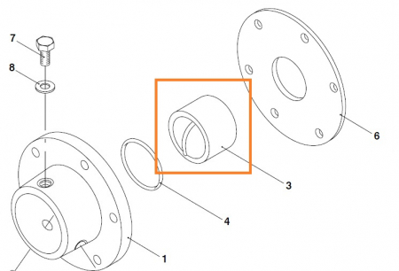 Bucsa agitator cuva Putzmeister P715 cod 202791007 [1]