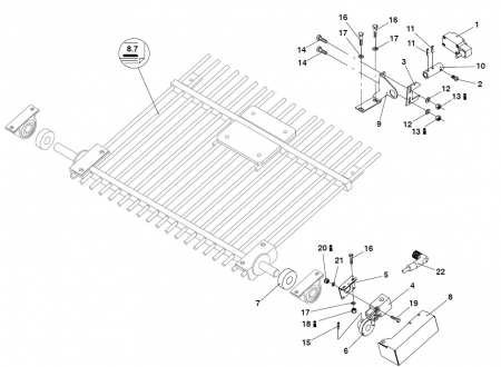 Grilaj, gratar pompa Putzmeister 434028 [3]
