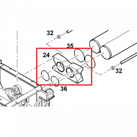 Placa intermediara uzura Putzmeister 262480002 [1]