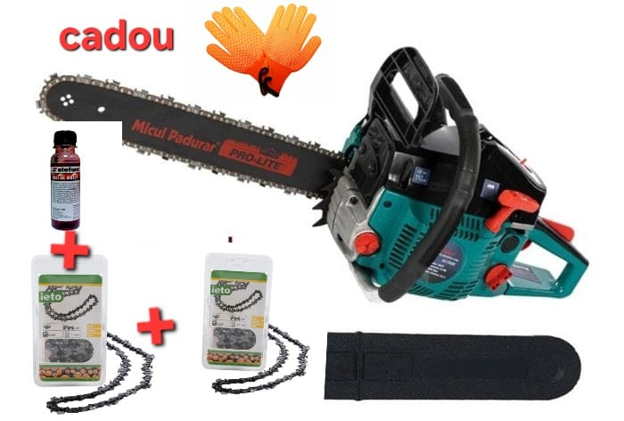 Drujba 5200 Micul Padurar VERDE +2 lanturi + ulei + manusi [2]