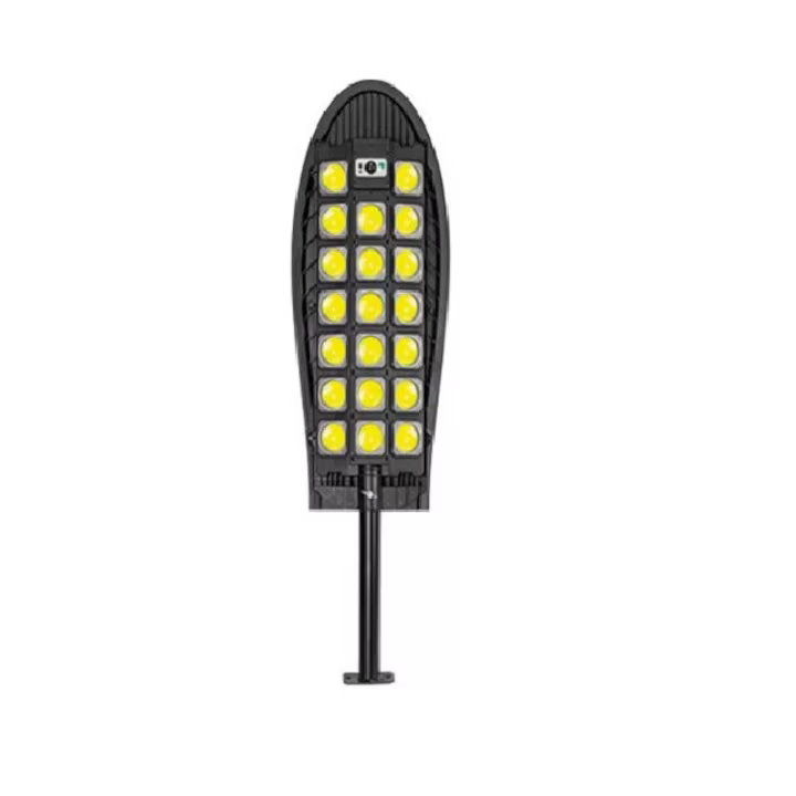 Lampa solara stradala W7102A-7 cu 20 LED COB, senzor de miscare si telecomanda, protectie IP65, negru [1]