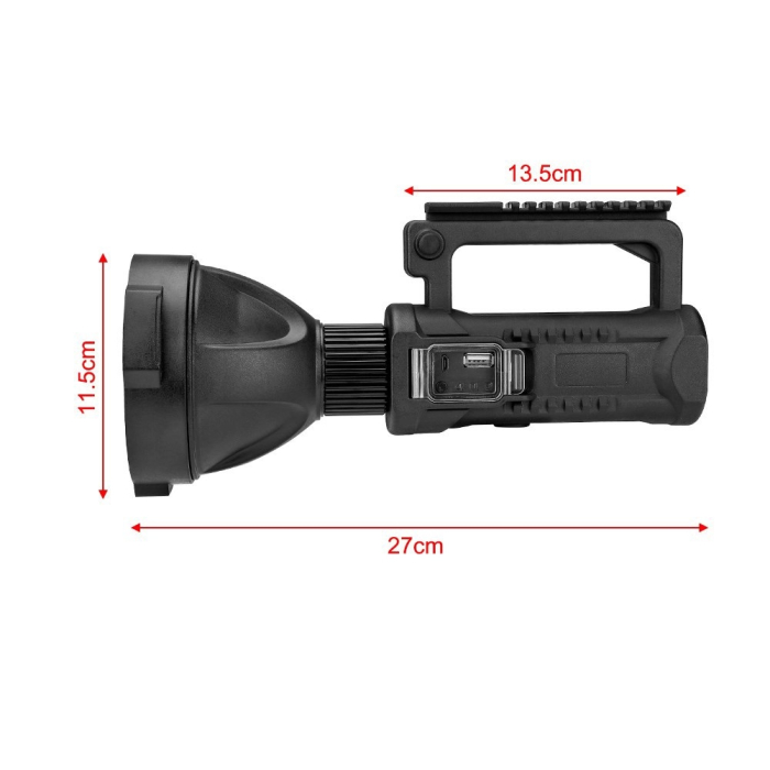 Lanterna LED, reincarcabila, functie Powerbank, 4 moduri iluminare, trepied inclus [4]