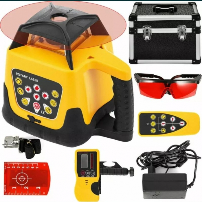 Nivele laser rotativa raza de actiune 500m , trepied 165 cm rigla 5m [3]