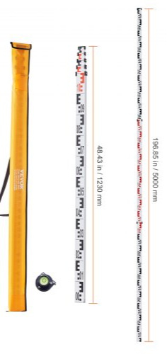 Rigla gradata 5m,  mira [3]