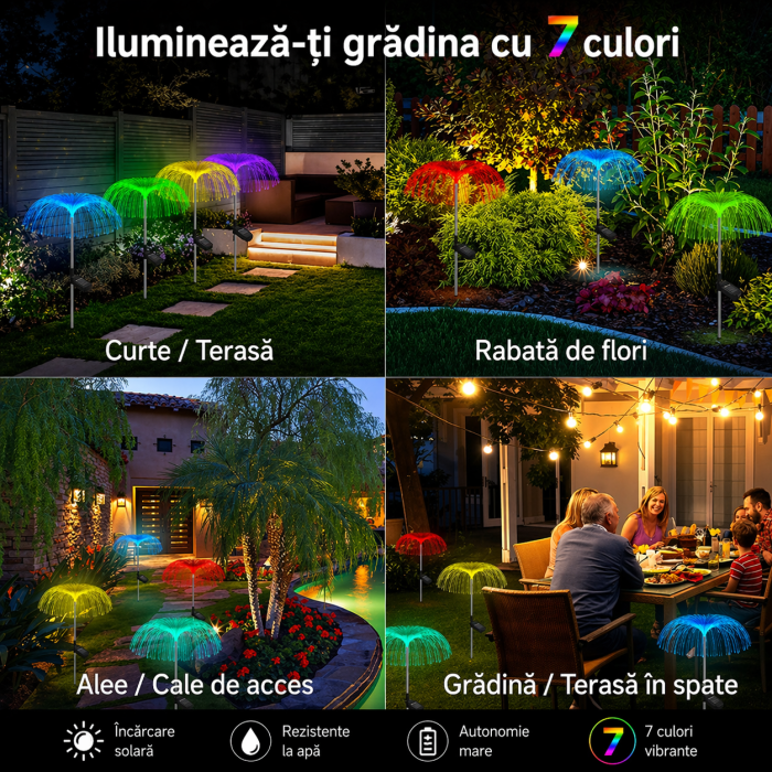 SET 10 LAMPI SOLARE TIP MEDUZA 7 culori rgb [3]