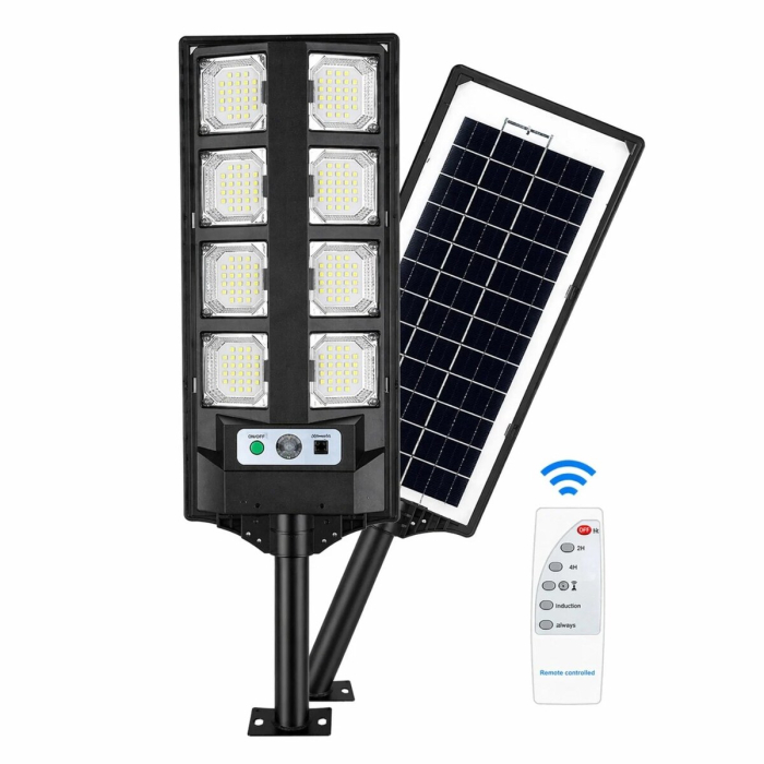 SET 3 LAMPI STRADALE   55cm,   cu   Panou   Solar   Integrat , senzor lumina [3]