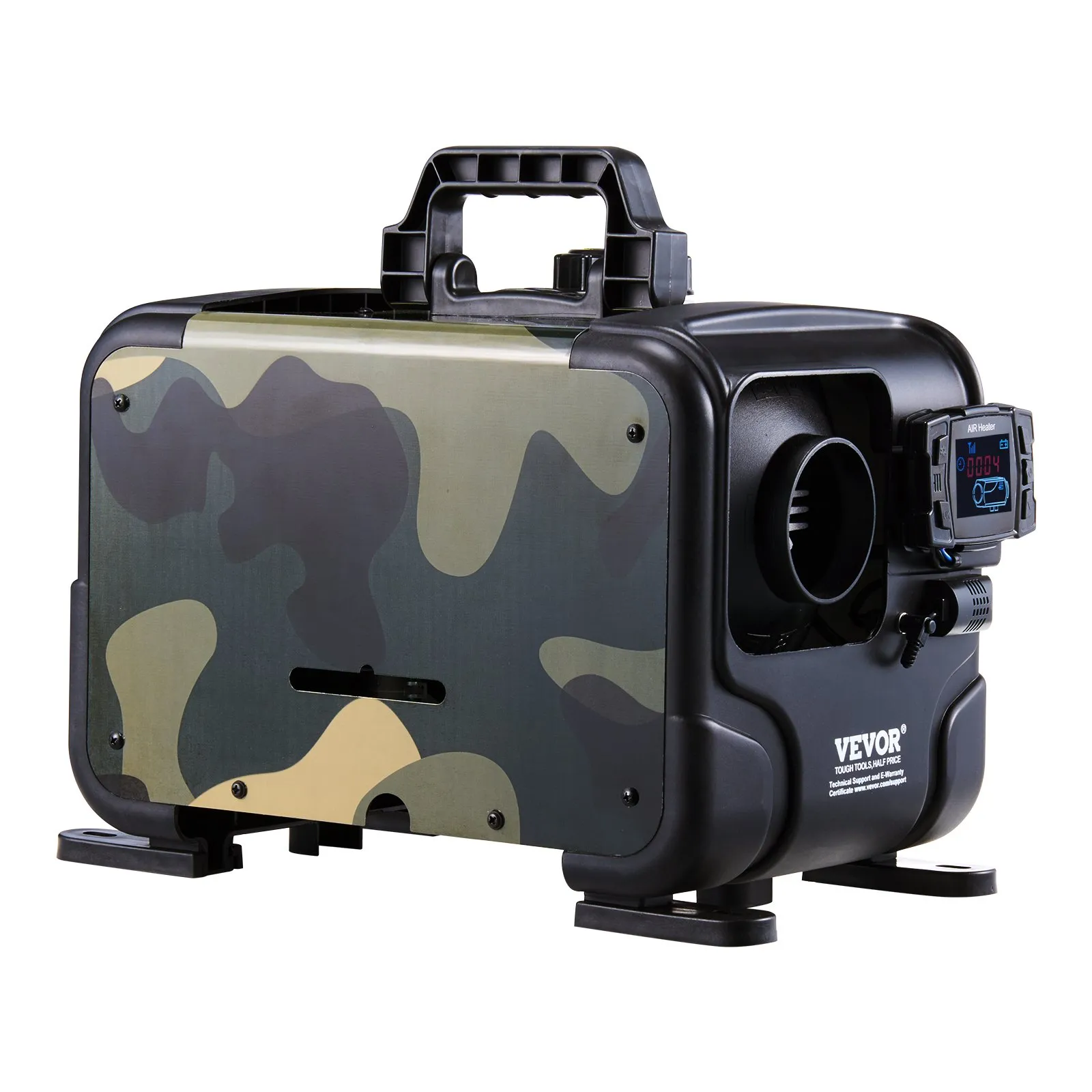 Sirocou VEVOR 8KW, încălzitor de aer diesel multifuncțional 12V/24/220V, control prin aplicație Bluetooth, telecomandă și ecran de afișare, alarmă CO2 (dioxid carbon) [7]