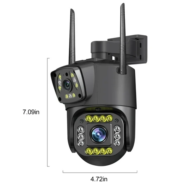 Camera de Supraveghere IP Dubla Inteligenta 360, WI-FI, 4K, 8 MP. 1080P, Zoom Optic [1]