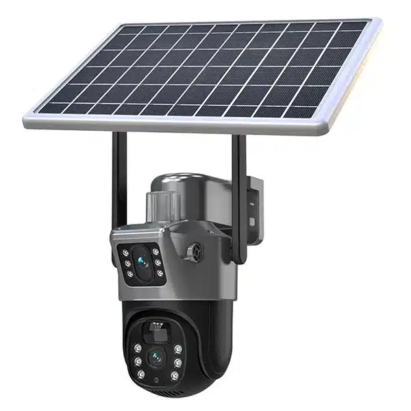 Card 32 gb Camera De supraveghere Cu Panou Solar,4G,Senzor De Miscare,WIFI Lentile Duble,4G HD 8MP [2]