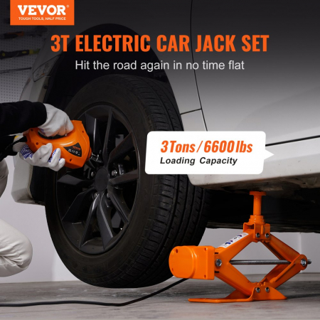 Cric pentru mașină electric  3 tone  + Cheie impact [1]