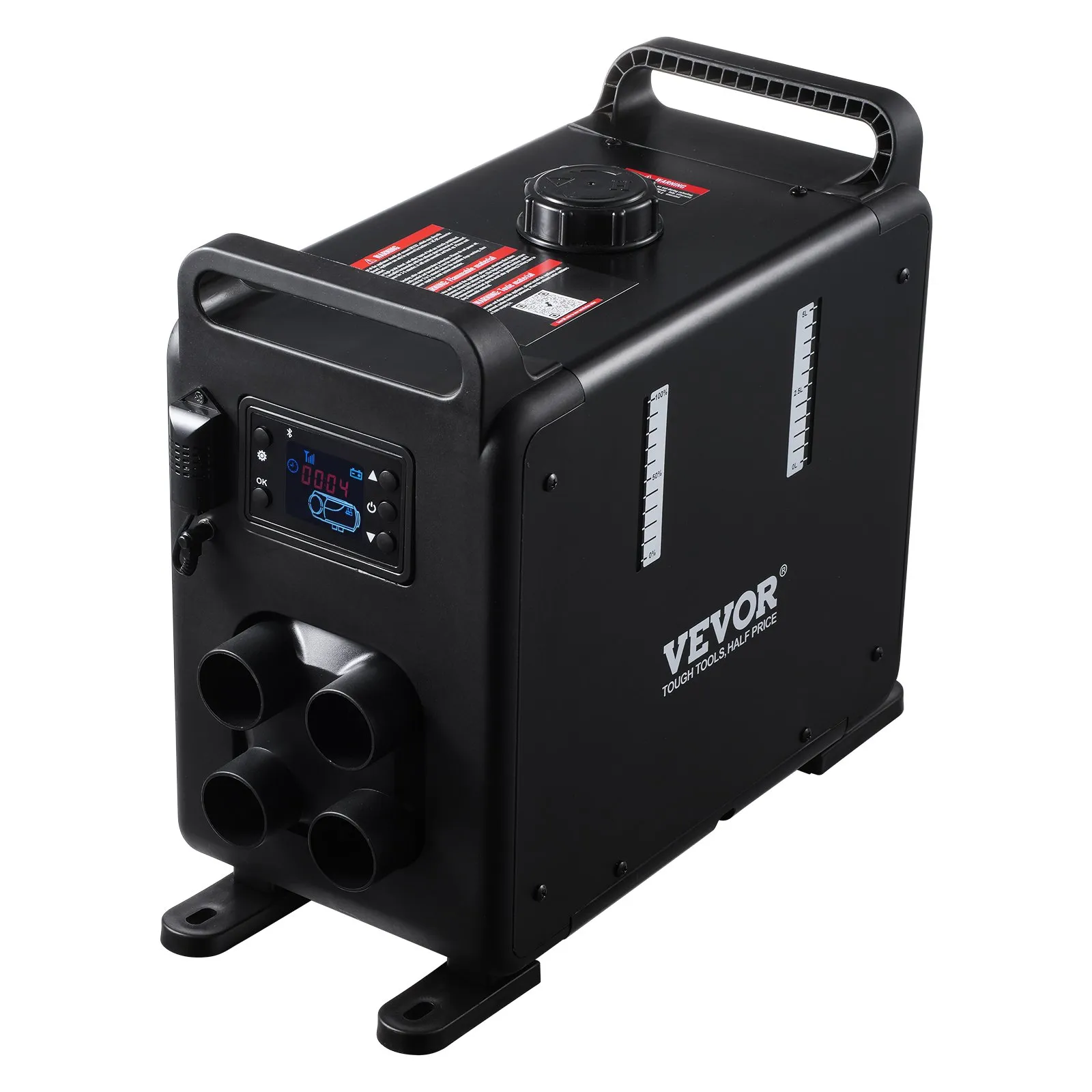 Încălzitor diesel VEVOR 8KW, încălzitor de aer diesel multifuncțional 12V/24V, 220V ,control prin aplicație Bluetooth, telecomandă și ecran de afișare, alarmă CO [6]