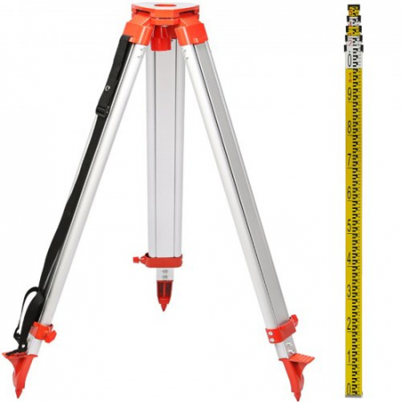 Kit laser verde rotativ Vevor 500m+1.65m Trepied din aluminiu , rigla gadata 5m [6]