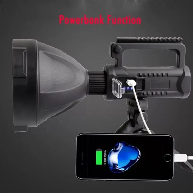 Lanterna LED, reincarcabila, functie Powerbank, 4 moduri iluminare, trepied inclus [5]