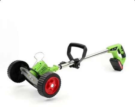 Motocoasa electrica 48V, 4000 mAh, 18000 RPM, cu acumulatori si roti [3]